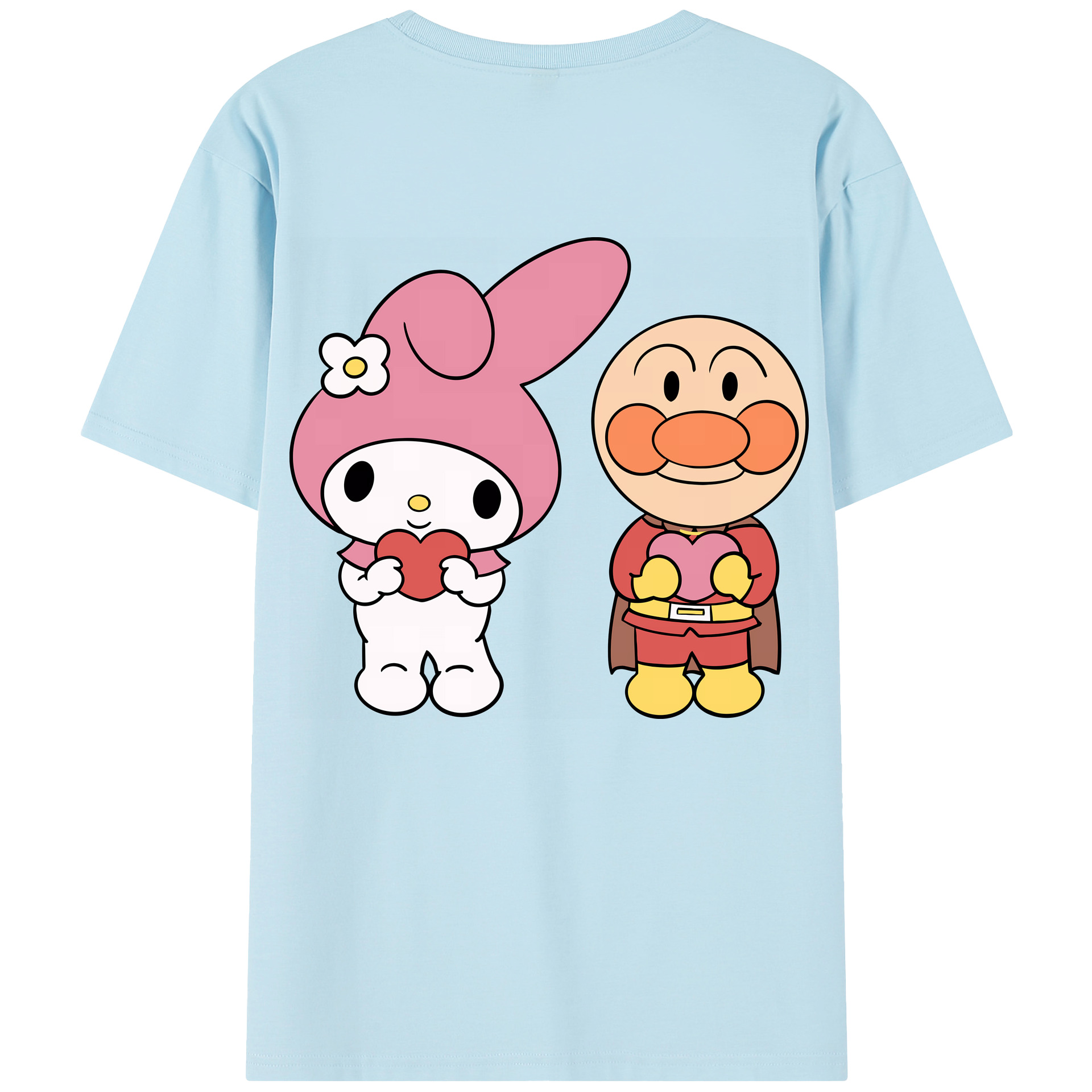 （画像用） アンパンマン Anpanman 綿100％半袖Tシャツ（背面プリント）